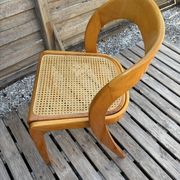 Set of 6 caned chairs by Baumann, gondola model.