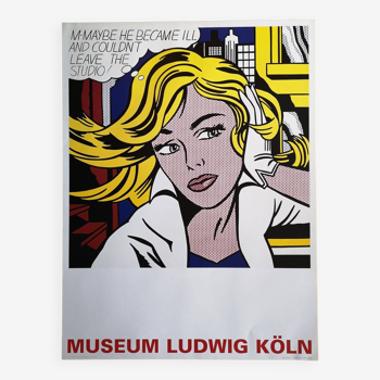 Large Roy Lichtenstein Exhibition Poster - M-Maybe - Ludwig Museum Cologne - 2005