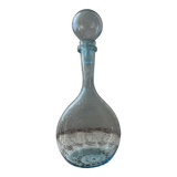 Blue carafe blown glass Biot