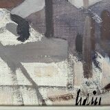 Oil on canvas by Bjorn Julin 1950s