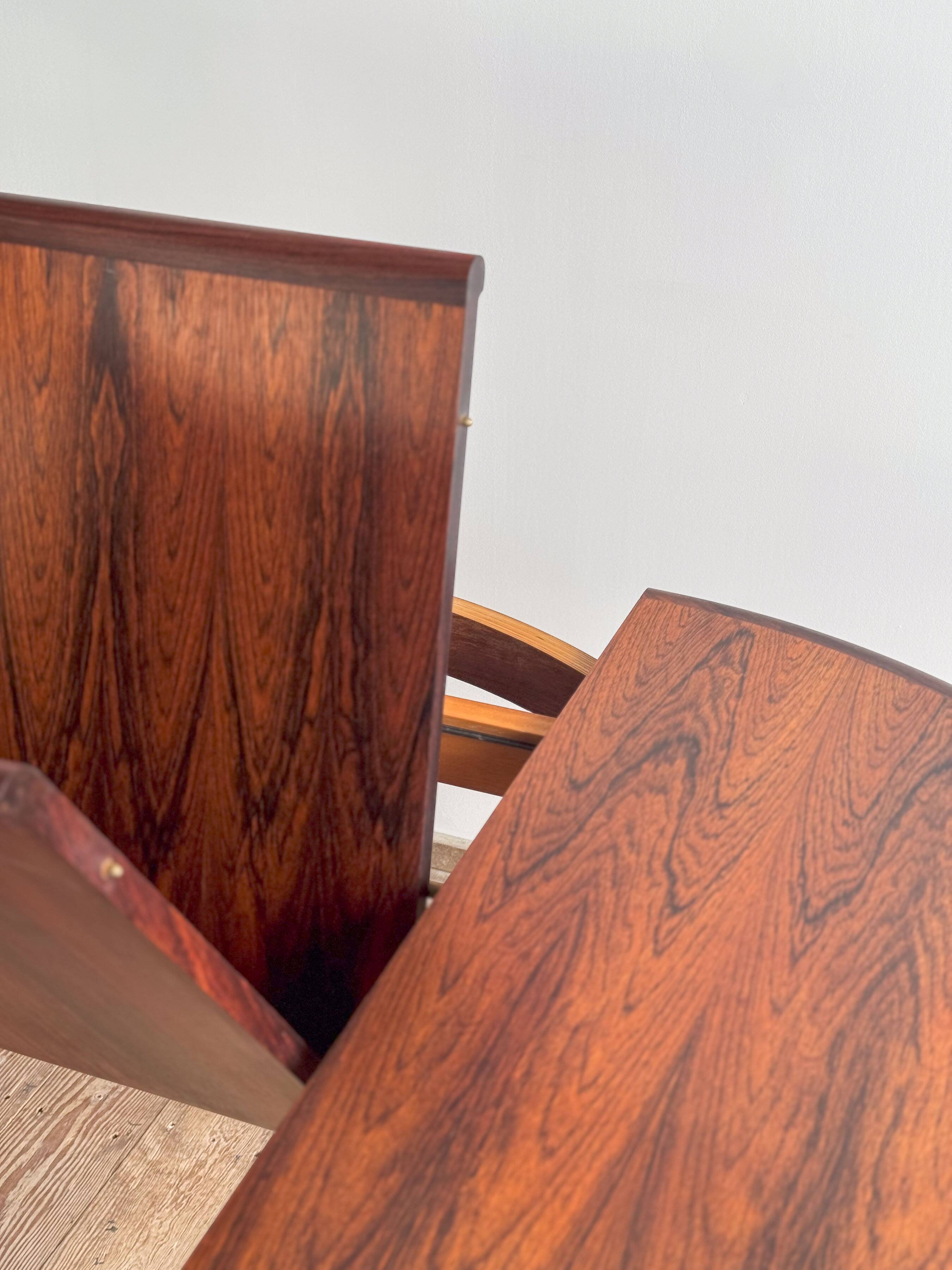 Table à manger danoise Mid-Century Modern en palissandre, Niels O. Møller