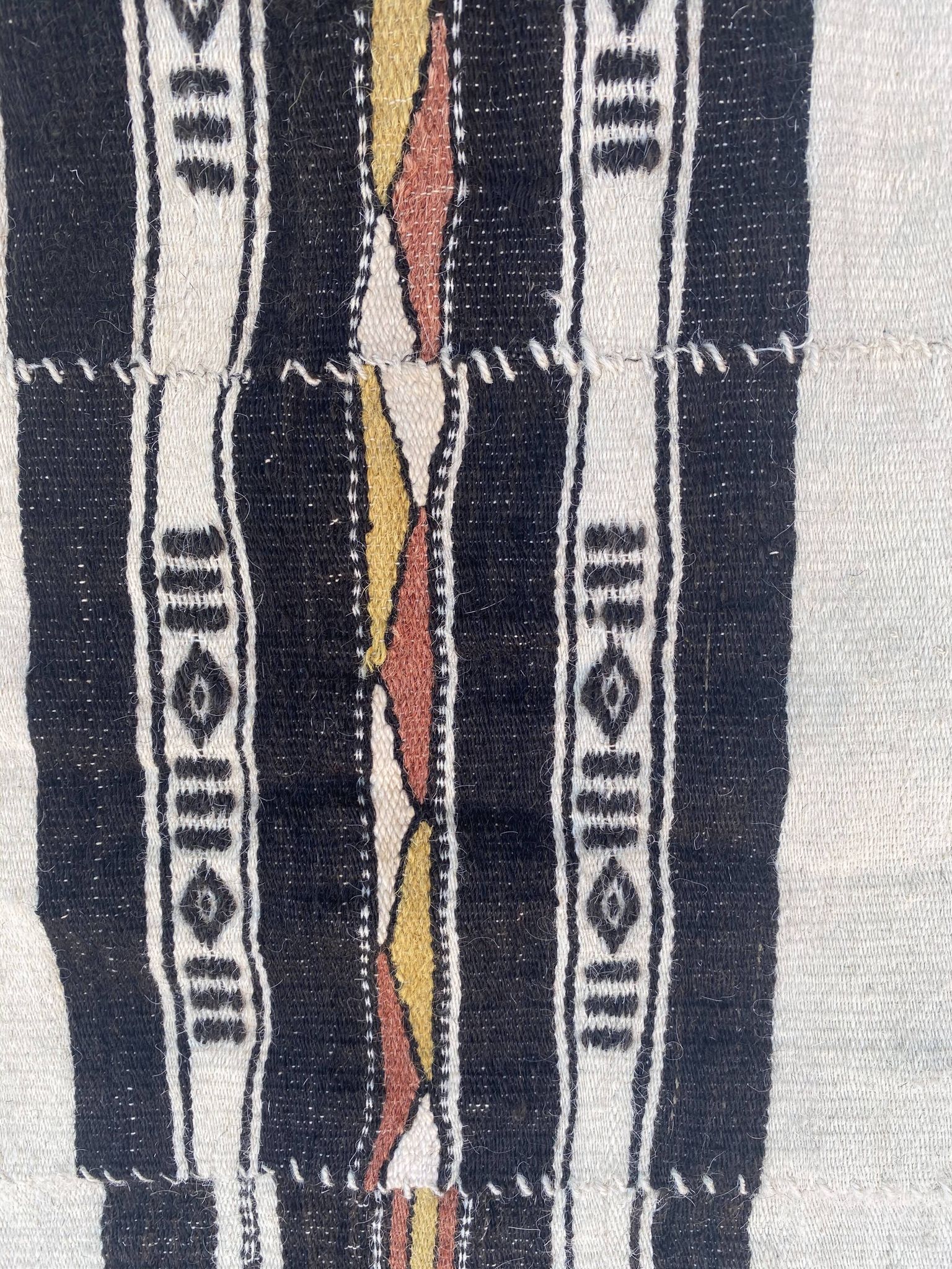 Tapis kilim tissage ancien de mali fait main 134x254 cm