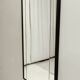 Art Deco Rectangular Wall Mirror with Black Beech Frame, Italy