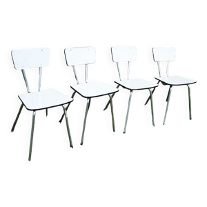 4 anciennes chaises en formica