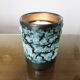 Lamp creations "LUC VALLAURIS" in black and blue fat lava ceramic, 1950.