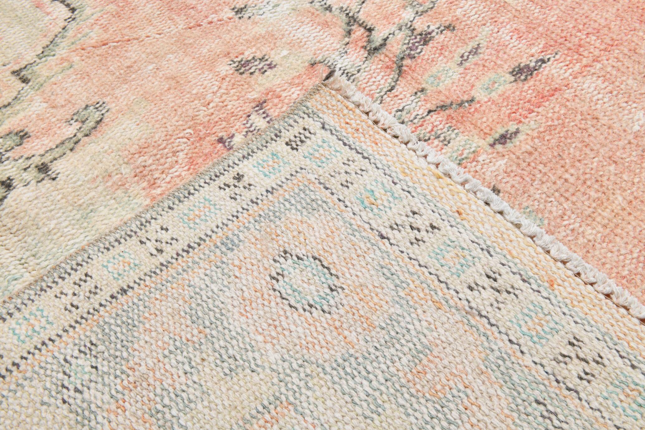 5x10 Long Wide Pale Red Oriental Pattern Persian Rug, 171x300Cm