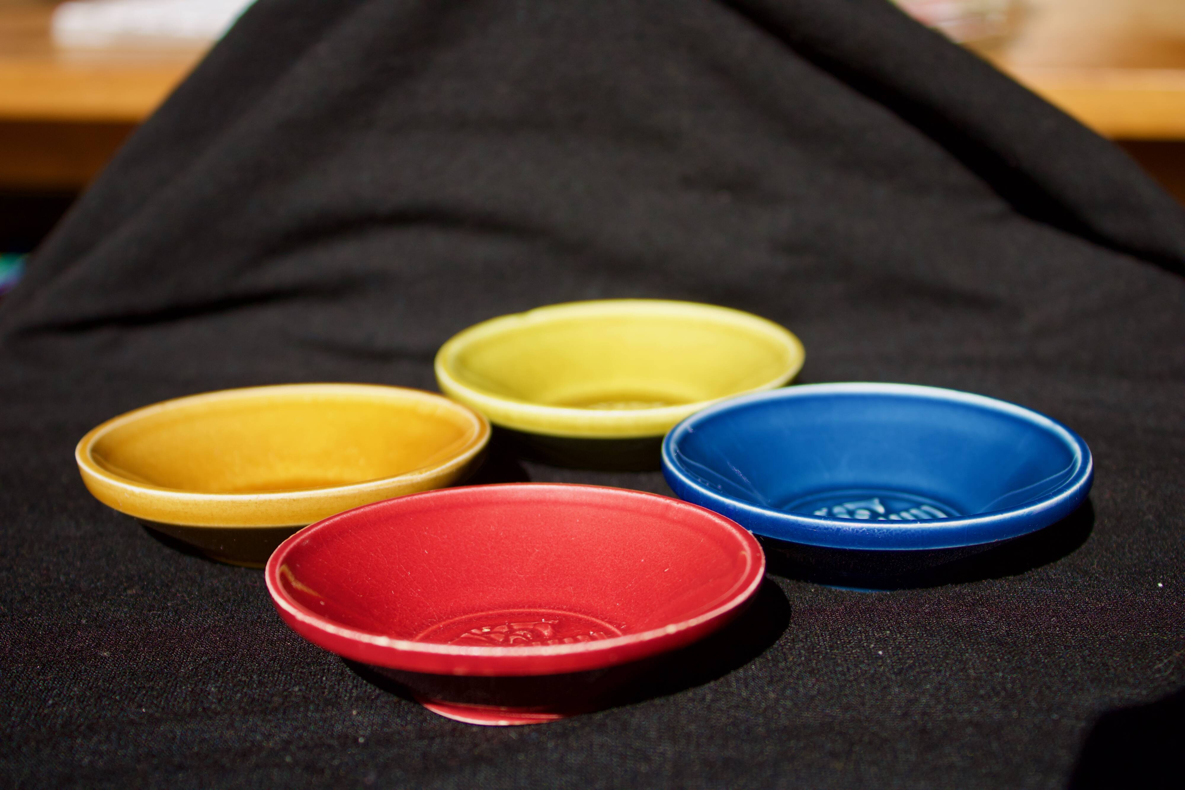 Air France : Old ashtrays / pocket drains / advertising cups in porcelain 1950's