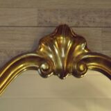 Vintage Ornate Gold Resin Wall-Mounted Mirror & Matching Console Table 5055