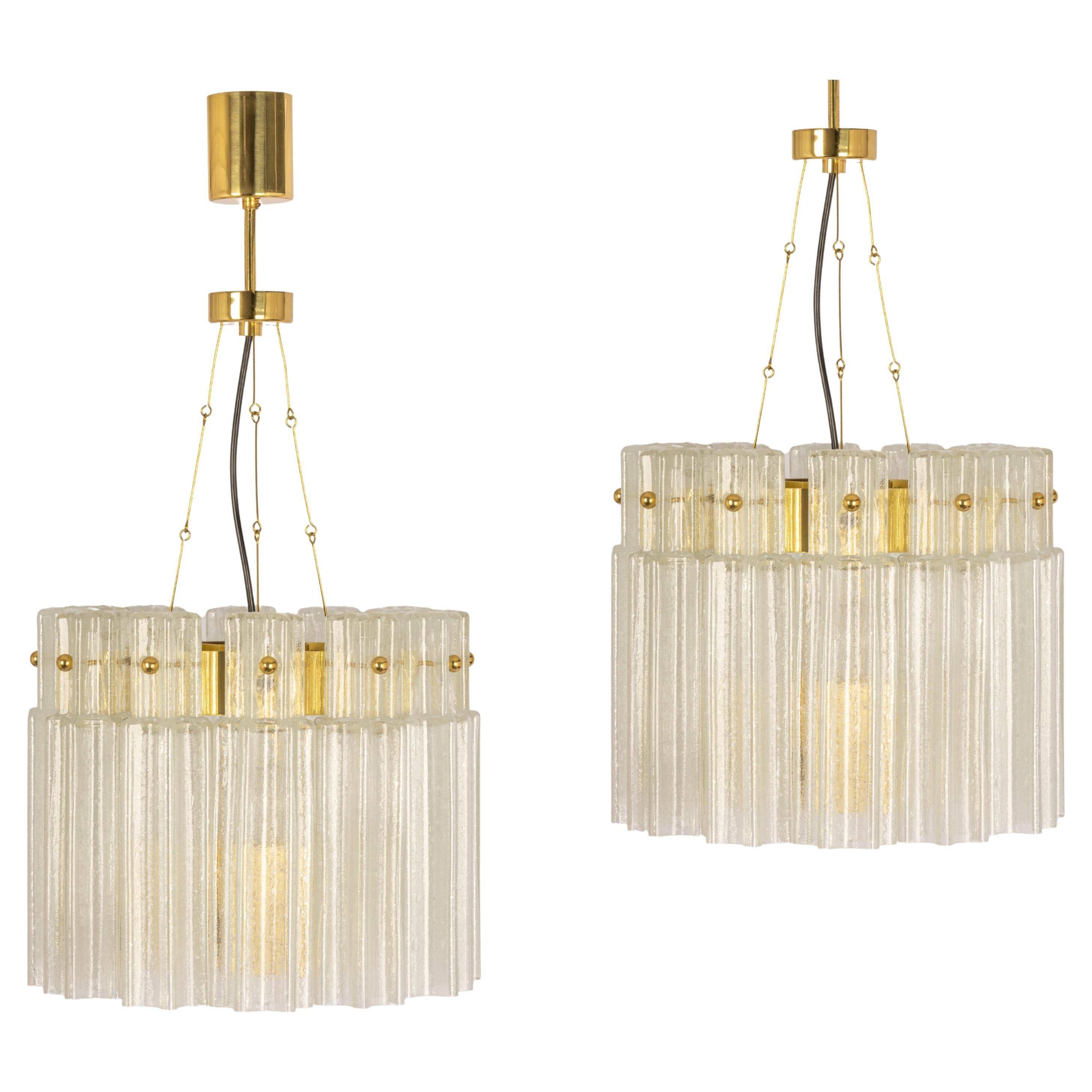 Suspension en Verre Limburg, Allemagne, Années 1970