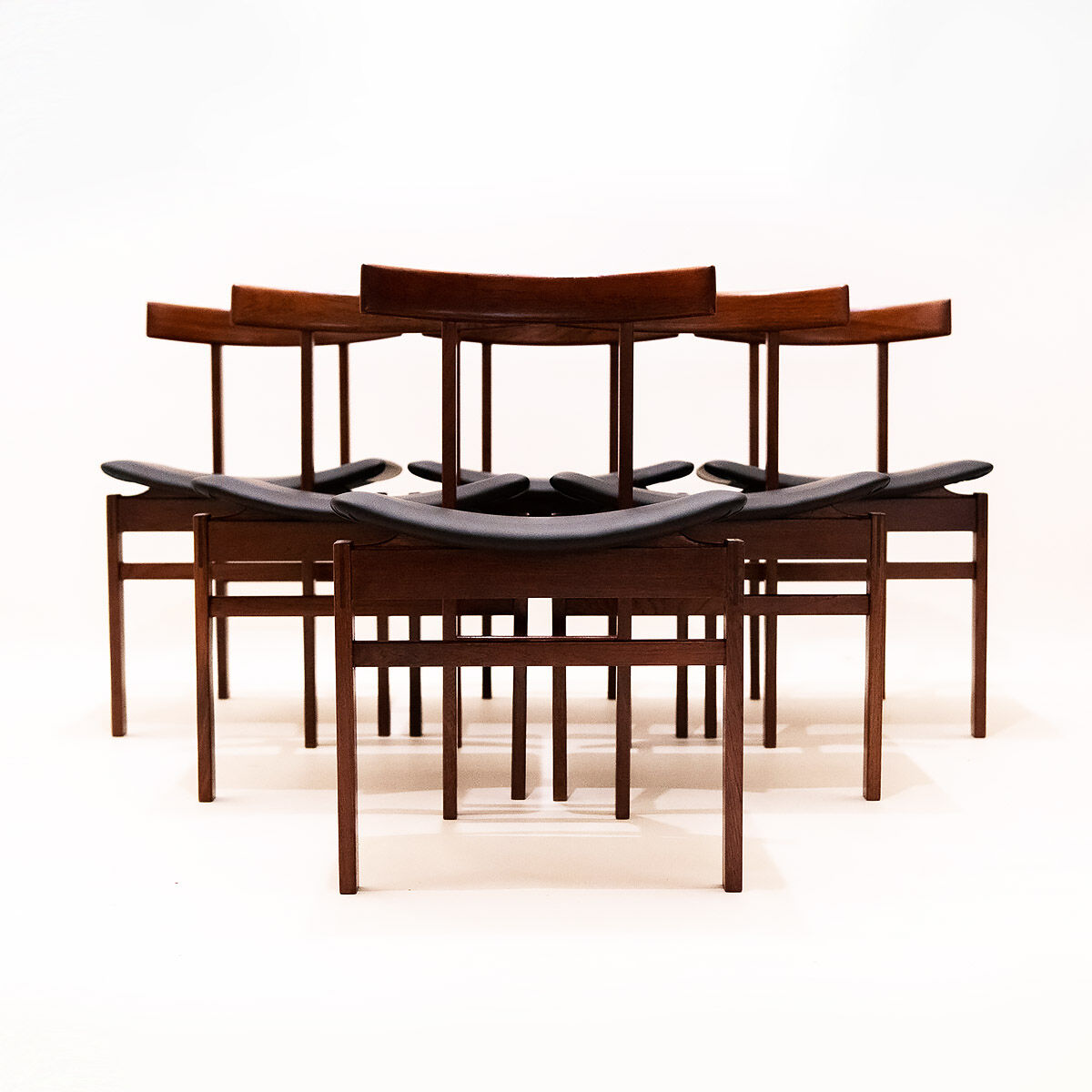 Lot de 6 chaises modèle 193 par Inger Klingenberg pour France & Son