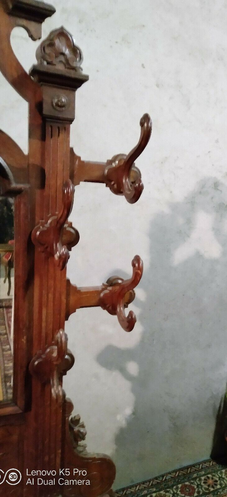 Louis XV oak coat holder