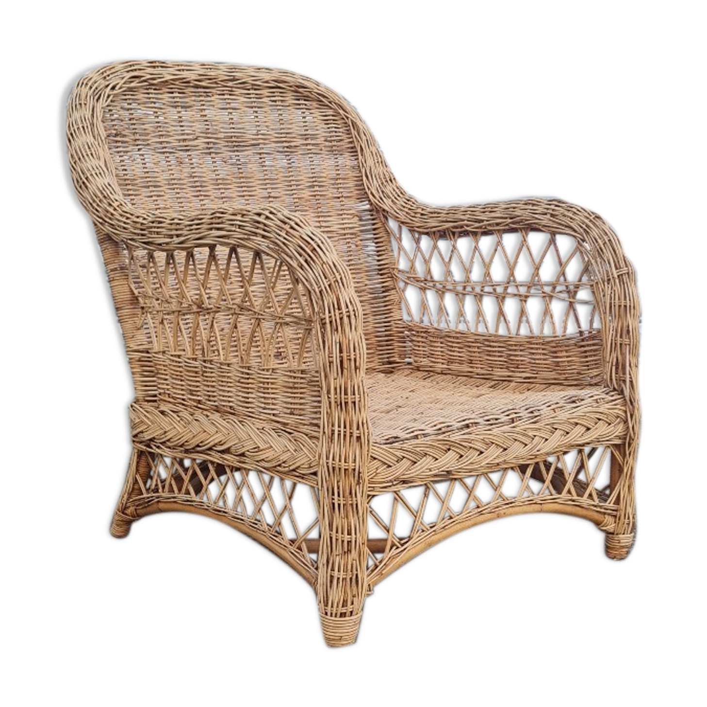 Wicker armchair 1960