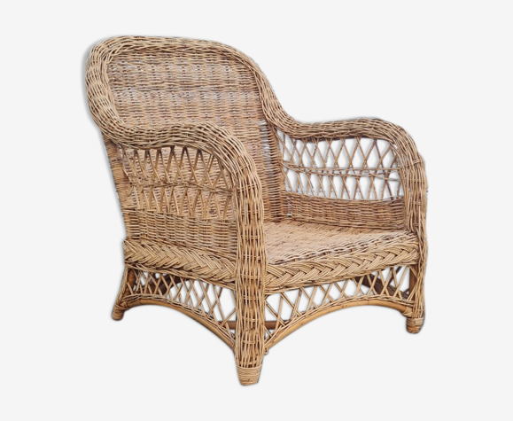 Fauteuil en osier 1960