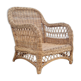 Fauteuil en osier 1960