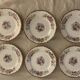 English dessert service 6 plates and 1 Grafton Royal dish