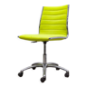 Classic chair from sitland in fluorescent green fabric