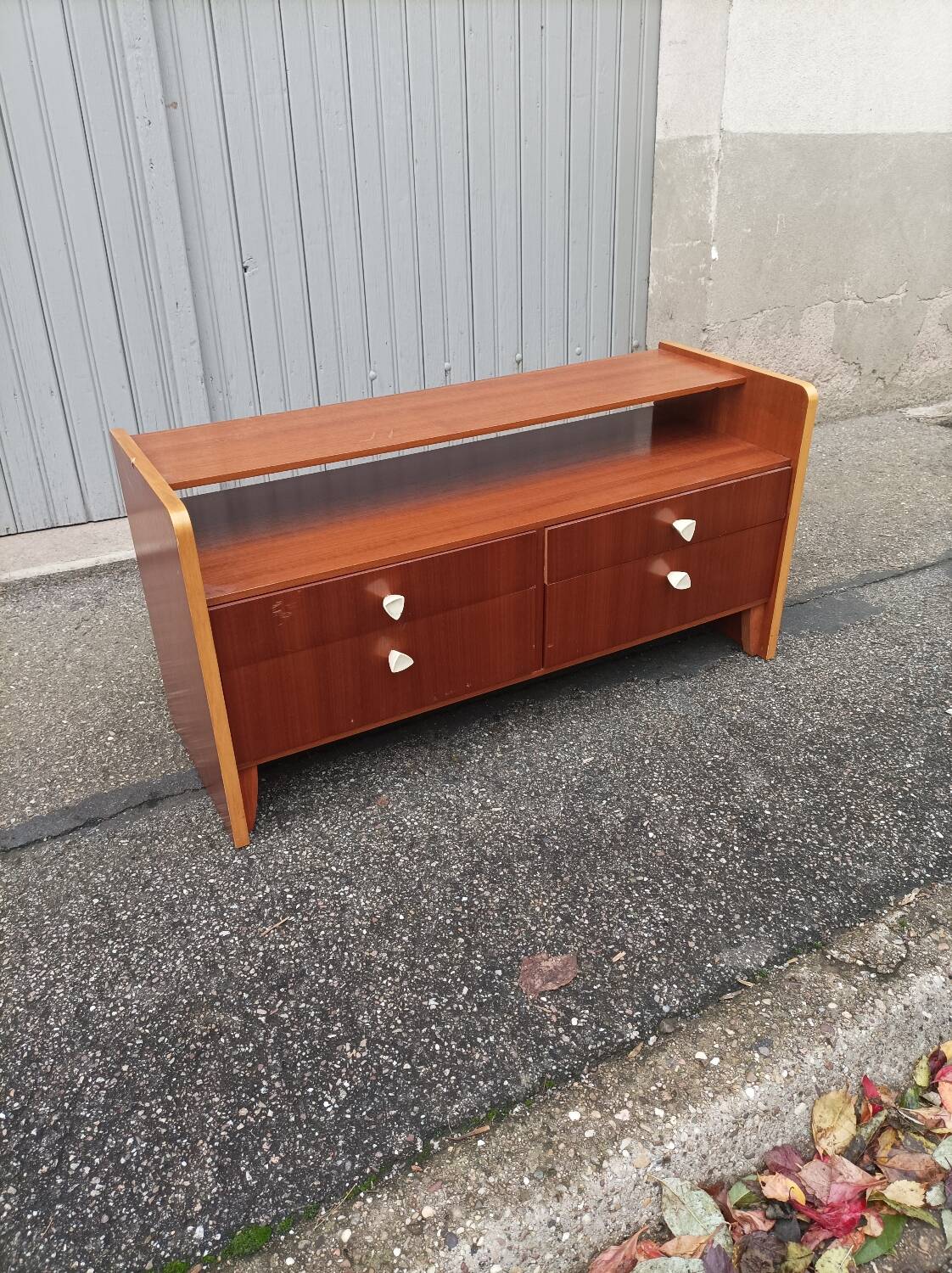 Vintage chest of drawers 2 doors 2 flaps