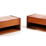 Paire de chevets en bois