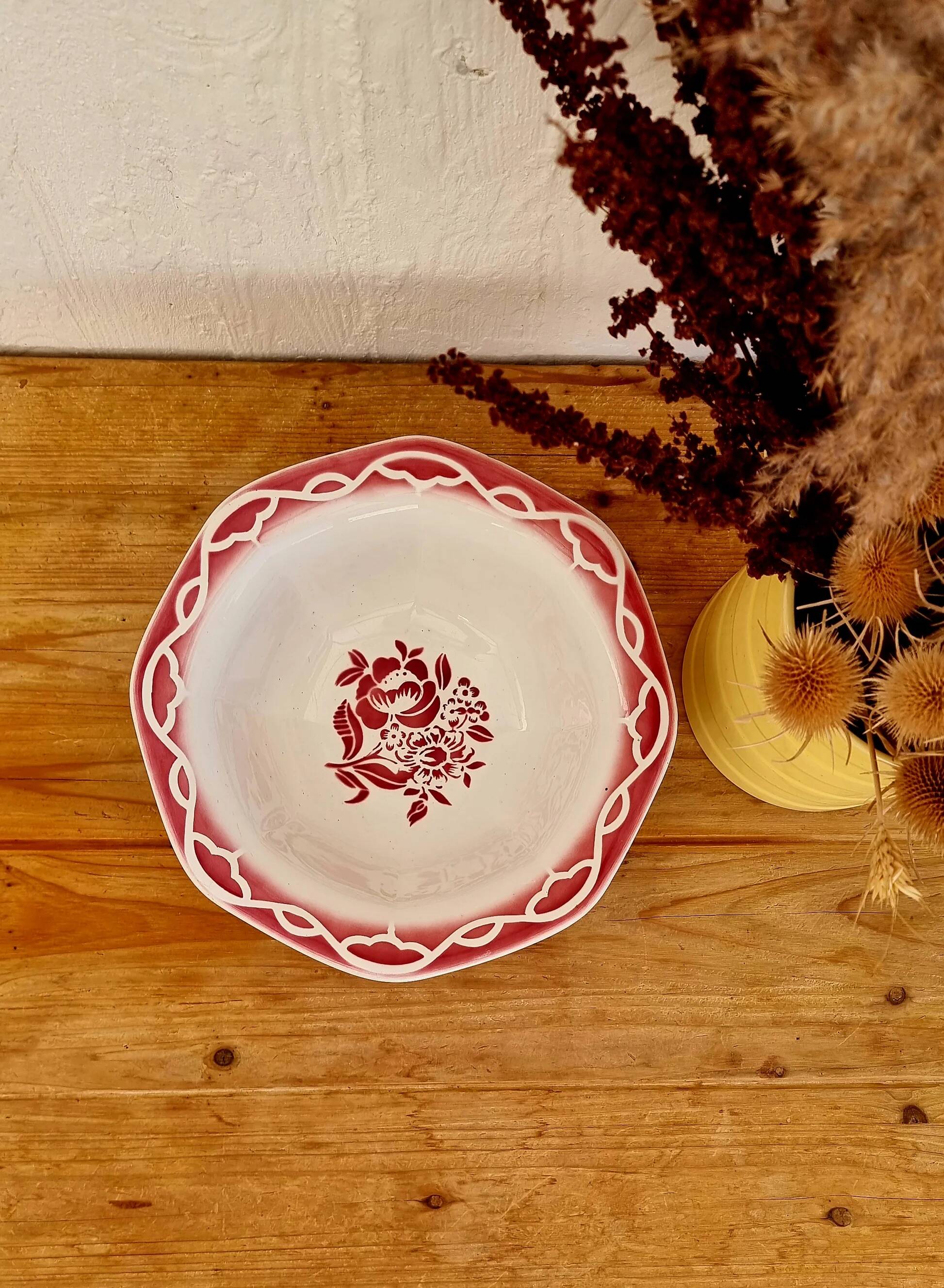 Grand saladier Digoin Sarreguemines modèle Odette