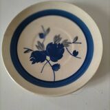 Rare assiette Gien modèle Guy – décor bleu peint à la main - fin 19ème