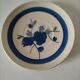 Rare Gien plate, Guy pattern – hand-painted blue decoration – late 19th century