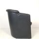Black leather armchair Rolf Benz