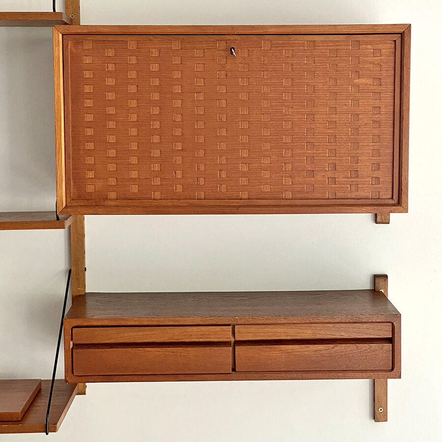 Modular shelf design Poul Cadovius 1960