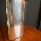 Brushed aluminium vase from the 1980s.