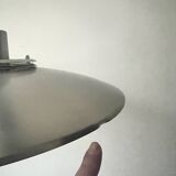 Danish suspension light JEKA in chrome metal, design Denmark 1970.