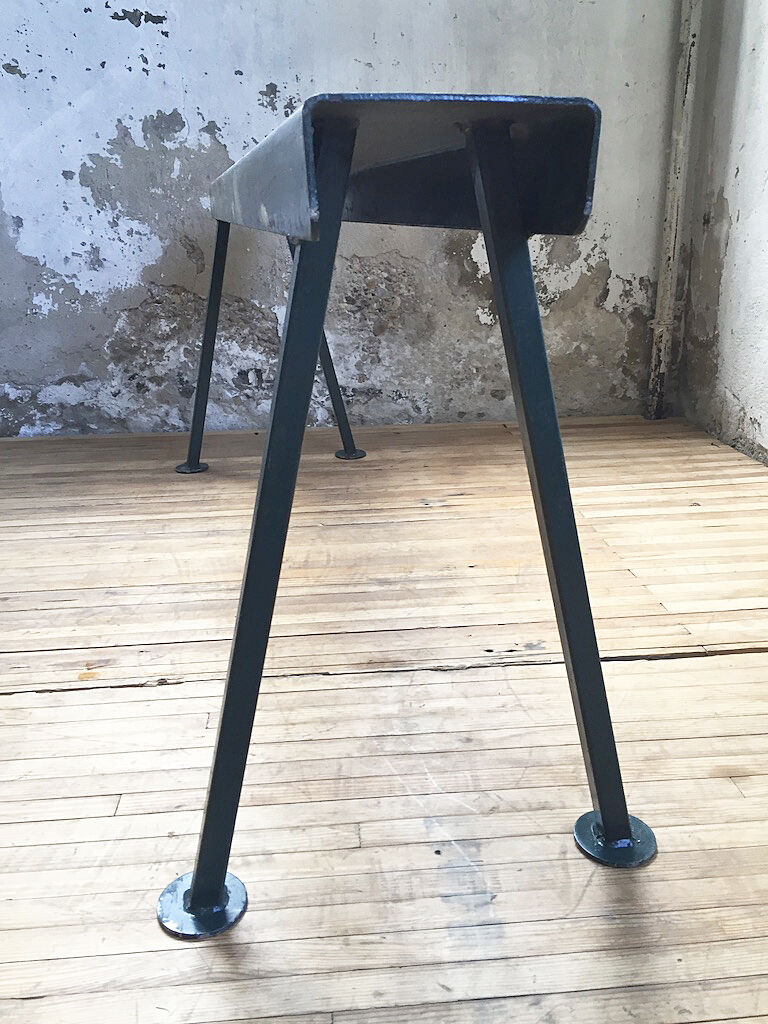 Handcrafted metal patinated bench