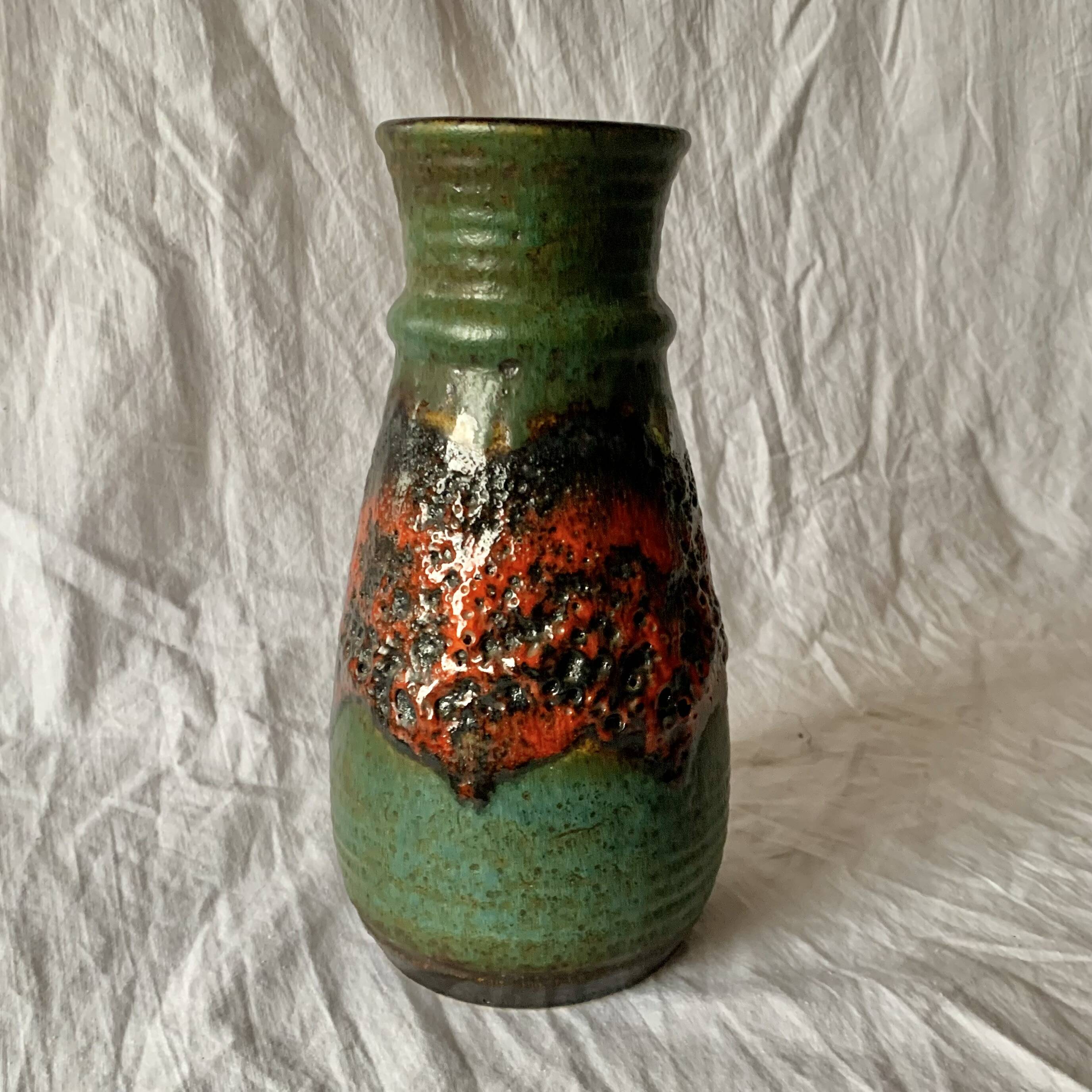 West Germany Vase - Bay Keramik 630 25 - Fat Lava