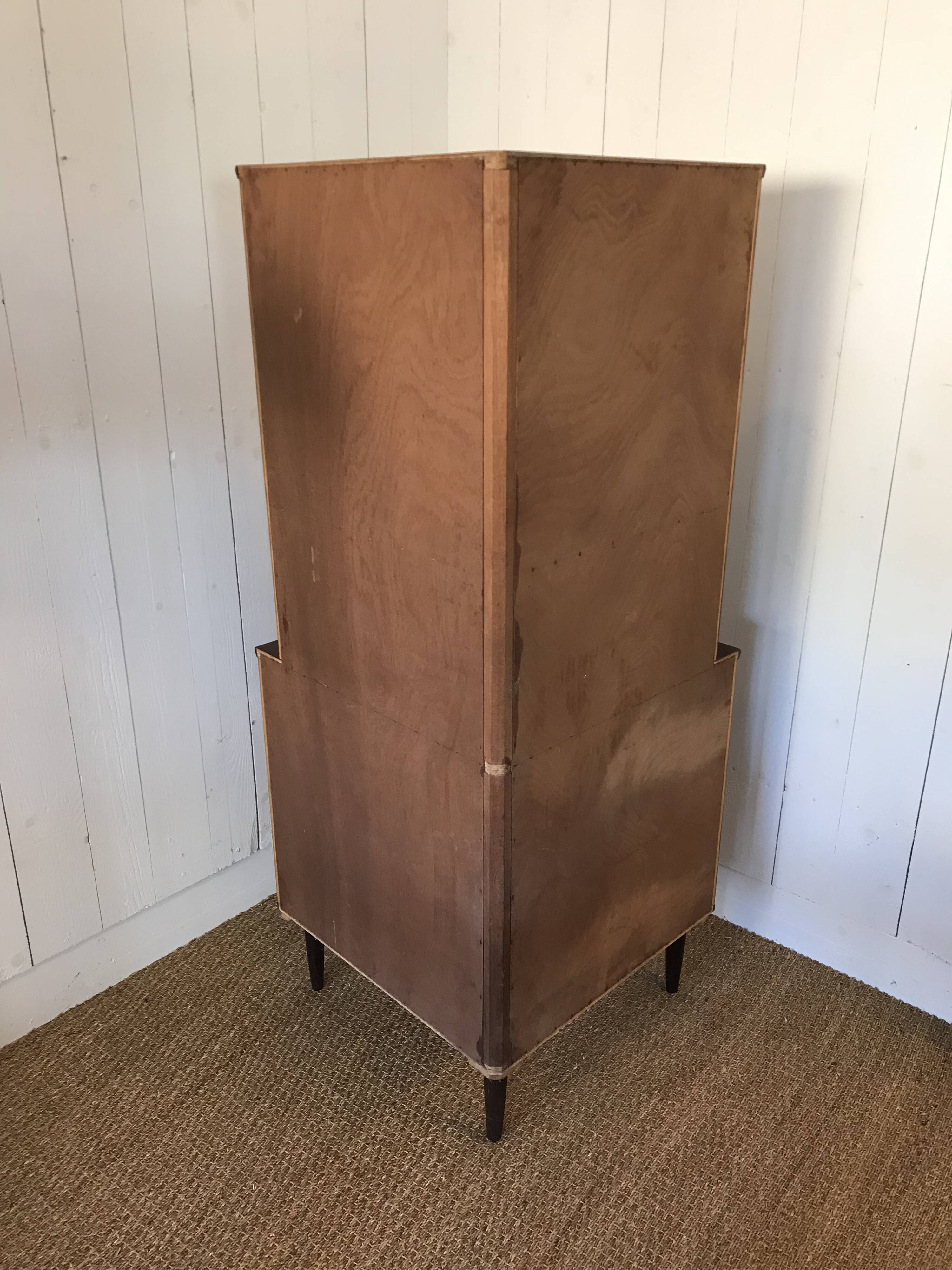 Scandinavian corner unit in rosewood