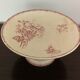 HB Compotier - Provençal Co. Terre de Fer Rouge Flowers Vintage Cake Dish