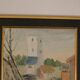 Original Oil on Canvas – “Village” (Attributed to H. Benneth) – Framed