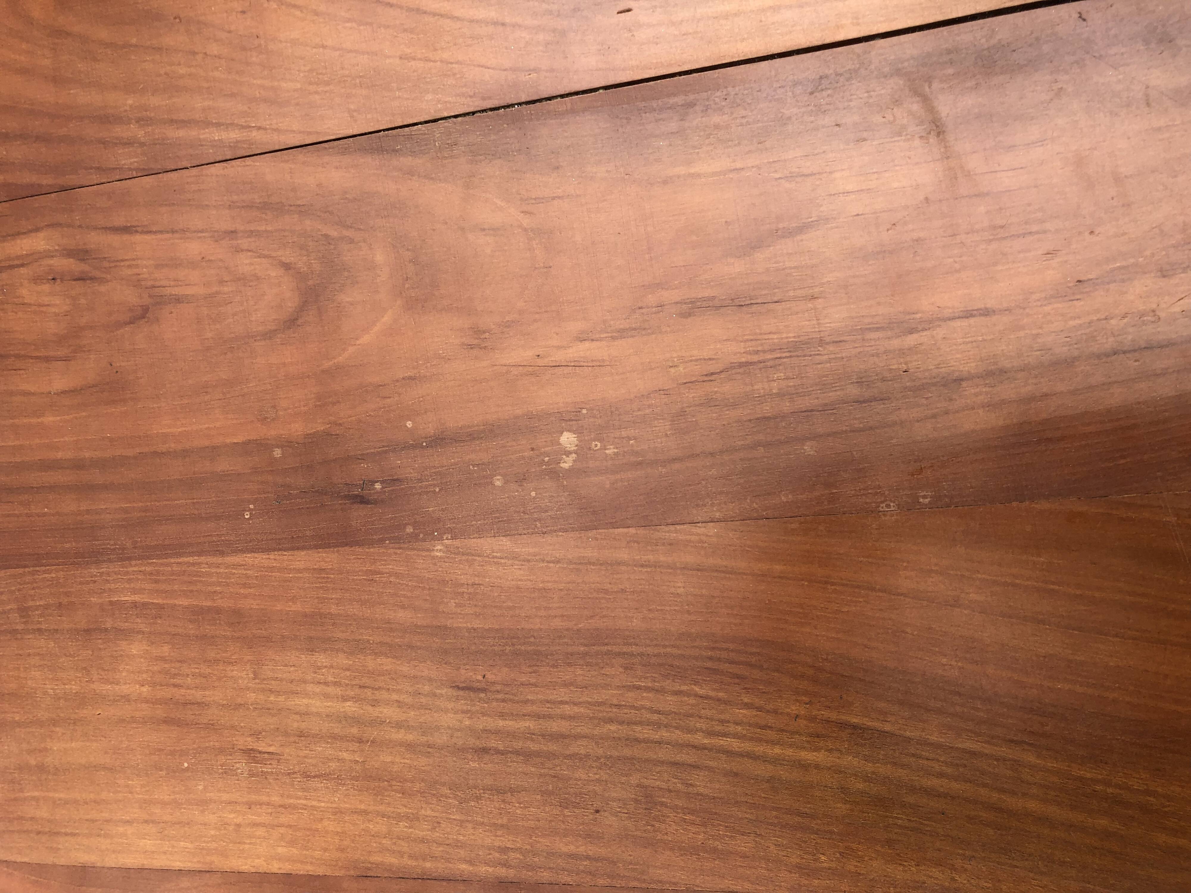 Antique Louis Philippe style farmhouse table in solid cherry wood with its 2 extensions.