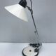 Table Aluminor lamp adjustable white metal and chrome vintage