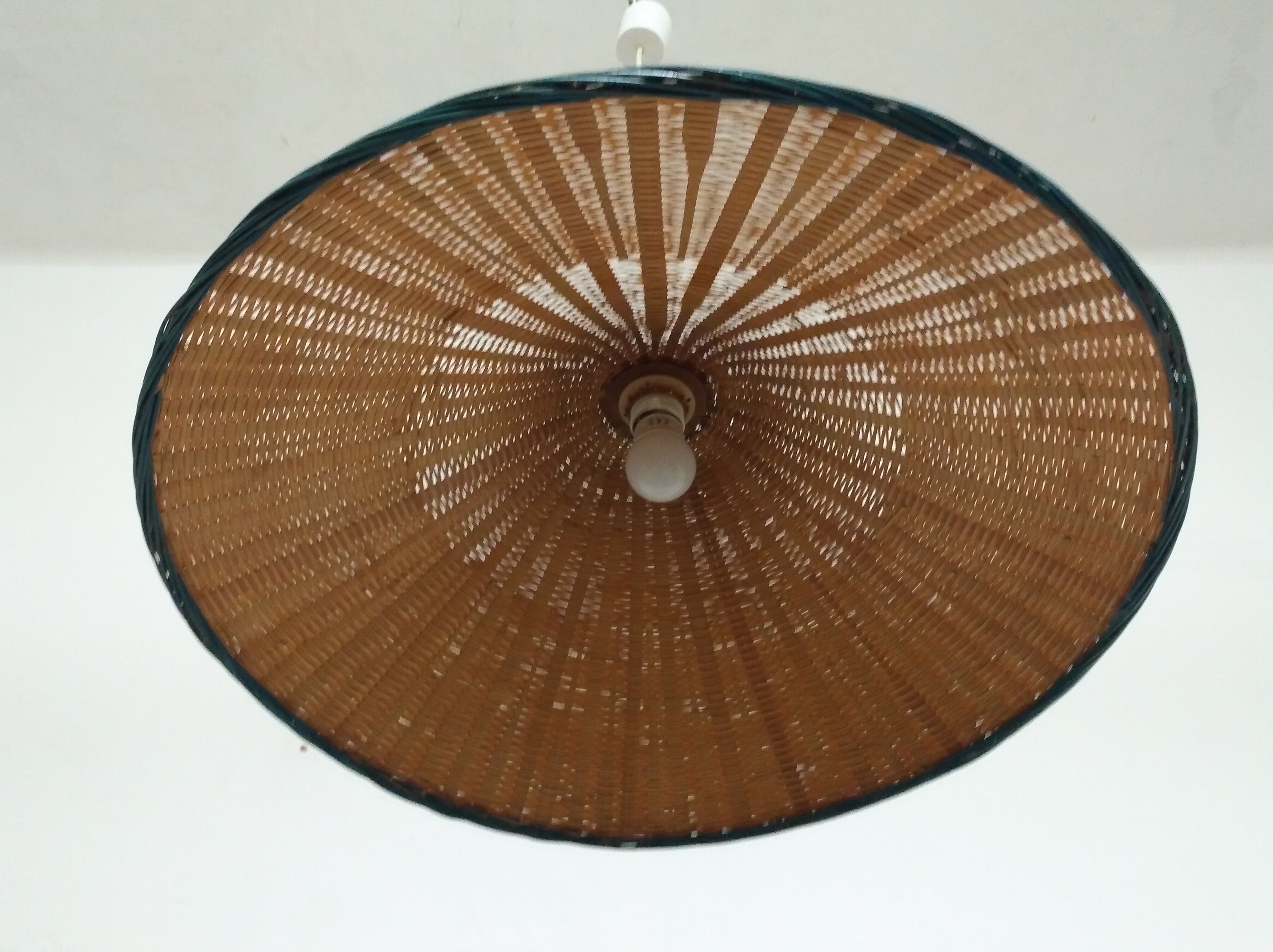 Rattan hanging lamp from the 60/70