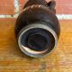 Vase with dwarf handles, black ceramic, vintage decor