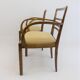 Set of 2 Art Deco chairs in birch burl