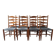 Set of 8 Scandinavian ladderback chairs, 1960s.