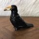 Jewelry box ceramic candy box black and gold bird shape
