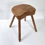 Vintage brutalist stool 1950