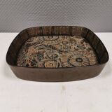 Large Royal Copenhagen Faience dish from the Baca series, by Niels Thorsson