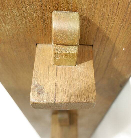 Brutalist shelf in solid wood - 1950s