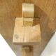 Brutalist shelf in solid wood - 1950s