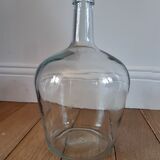 Vintage transparent demijohn