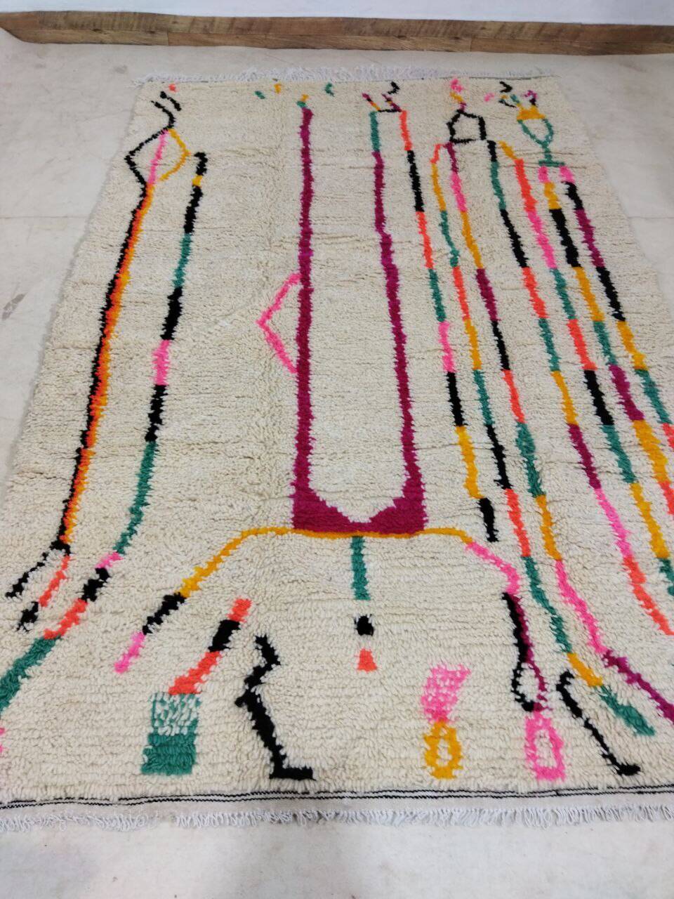 Handmade Moroccan Berber rug 294 X 194 CM