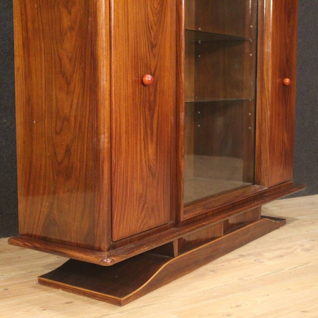 Italian showcase in wood from 20th century