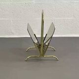 Porte revue en laiton et verre