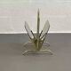 Brass and glass magazine rack